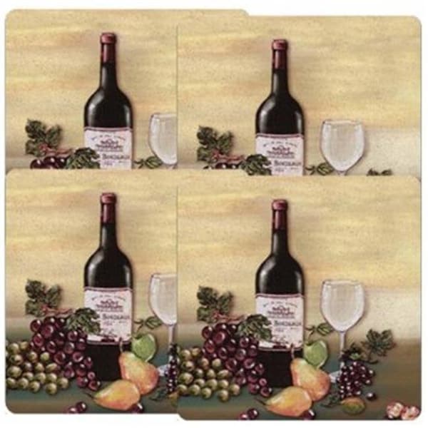 Reston Lloyd Reston Lloyd G-636-A Square Tin Burner Cover  Wine & Vine - G-636-A