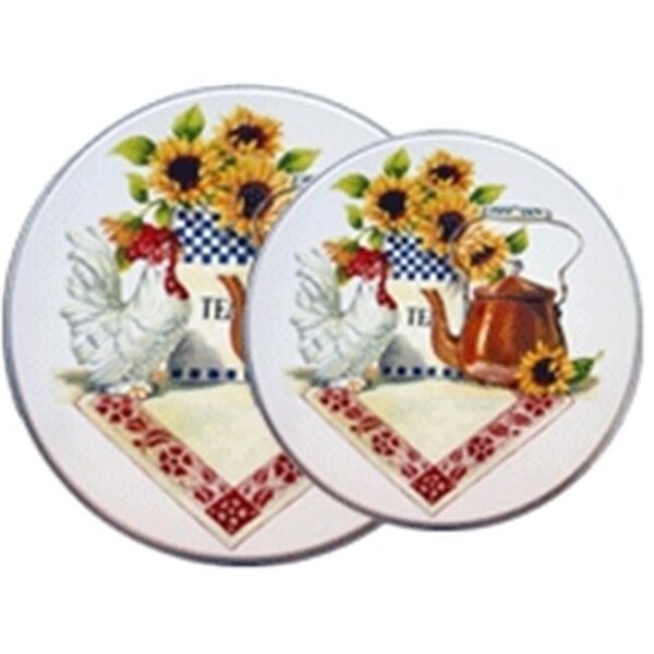 Reston Lloyd Reston Lloyd 4-413-W Tin Burner Cover Set  Rooster & Cooper Kettle - 4-413-W