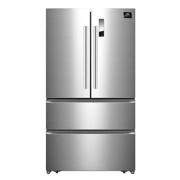 Forno Bovino 33In. French Door Stainless Steel Refrigerator - FFFFD1907-33SB