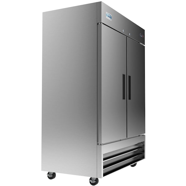 Koolmore 54" 2 Door Stainless Steel Commercial Reach-In Refrigerator Cooler  - 47 cu. ft - RIR-2D-SS