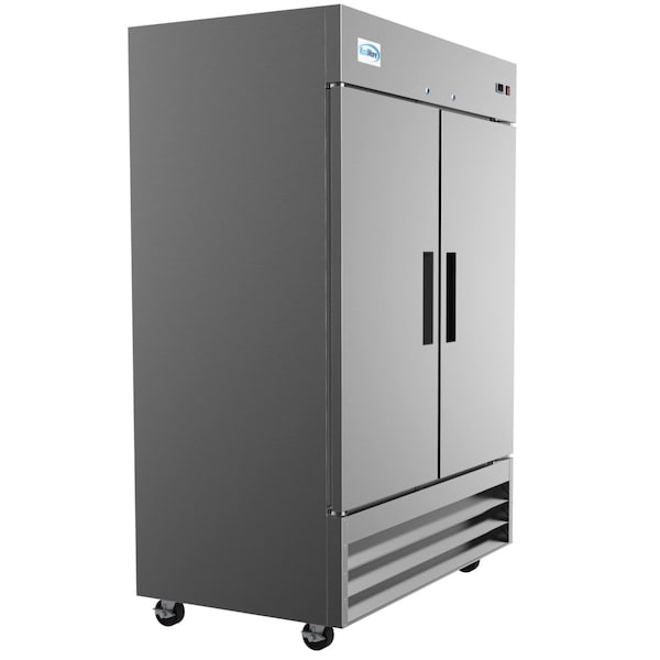 Koolmore 54" 2 Door Stainless Steel Commercial Reach-In Refrigerator Cooler  - 47 cu. ft - RIR-2D-SS