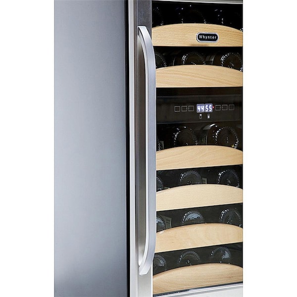 Whynter 28 Bottle Dual Temperature Zone Built-In Wine Refrigerator - BWR-281DZ