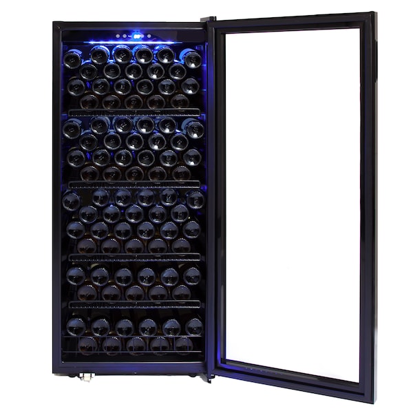 Whynter 120 Bottle Freestanding Wine Cabinet Refrigerator - FWC-1201BB
