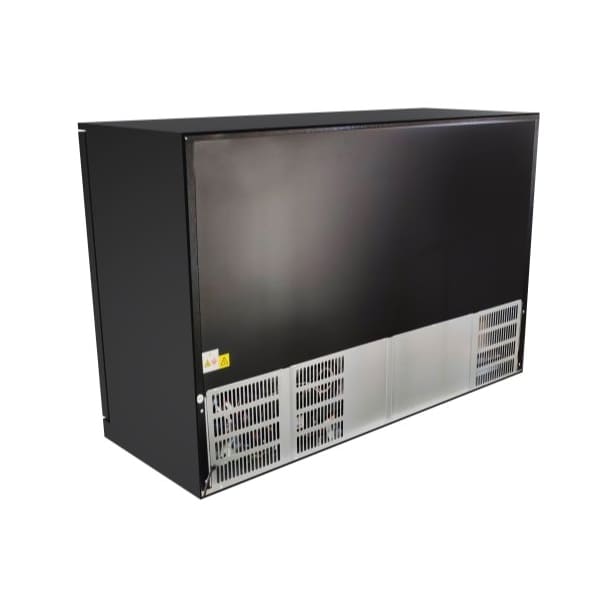 Koolmore 3 Door Back Bar Cooler Counter Height Glass Door Refrigerator with LED Lighting - 11 cu.ft, Black - BC-3DSW-BK
