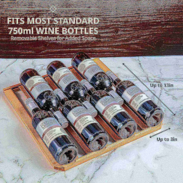 Ivation 51-Bottle Compressor Freestanding Wine Cooler Refrigerator - Stainless Steel - IVFWCC511WSS