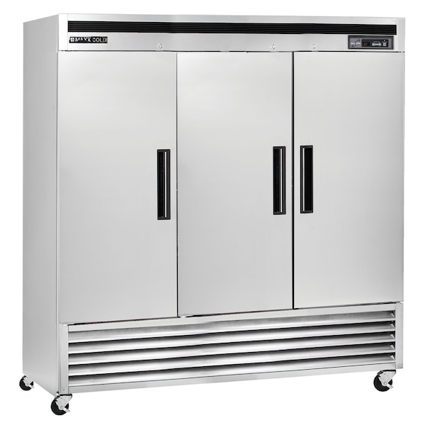 Maxx Cold Reach-In Refrigerator, Triple Door, Bottom Mount 66.7 CUFT - MCR-72FD