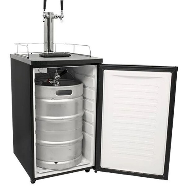 Edgestar 20 Inch Wide Dual Tap Kegerator for Full Size Kegs with Ultra Low Temp - KC2000TWINA