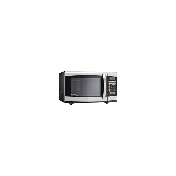 Danby Danby DBMW0924BBS Microwave, 0.9 cu-ft Capacity, 900 W, 2 Cooking Stages, Stainless Steel, Black - DBMW0924BBS/DMW09
