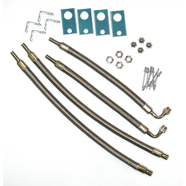 Wheel Masters Wheel Masters 8001 AM4 Hose Extenders 16"-19.5" Wheel Liners & Covers - 4 Hose Kit, Hand Hole Mount - 8001 AM4