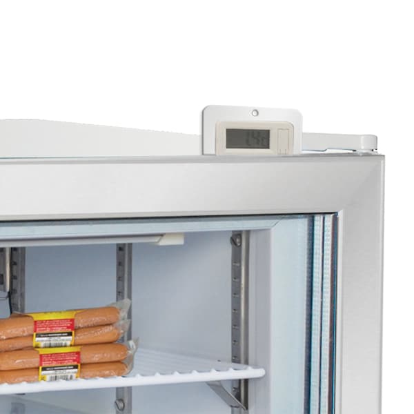 Maxx Cold Merchandiser Freezer, Countertop, 22.4 in.W, 2.1 cu. ft. Storage Capacity, in White - MXM1-2FHC