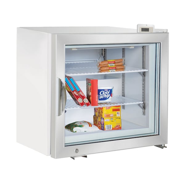 Maxx Cold Merchandiser Freezer, Countertop, 22.4 in.W, 2.1 cu. ft. Storage Capacity, in White - MXM1-2FHC