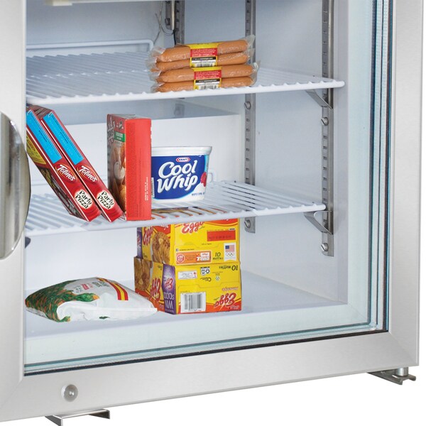 Maxx Cold Merchandiser Freezer, Countertop, 22.4 in.W, 2.1 cu. ft. Storage Capacity, in White - MXM1-2FHC