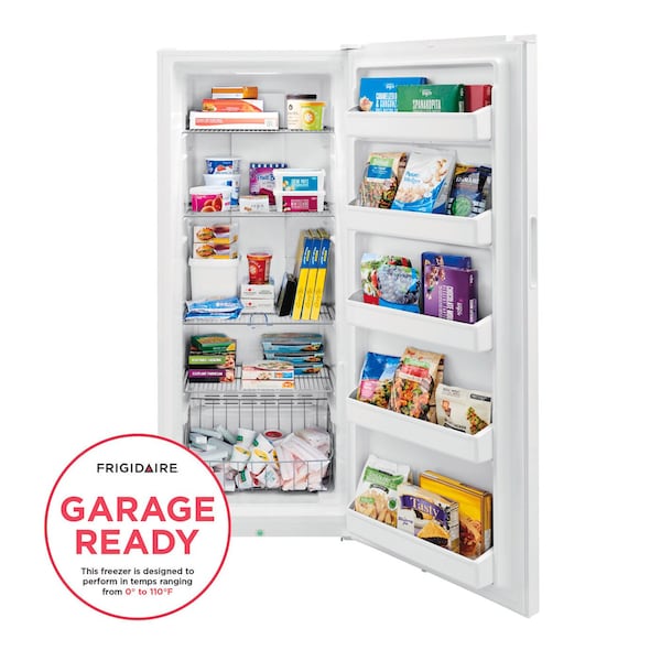 Almo 16 cu. ft. EvenTemp Frost-Free Upright Freezer with Reversible Door and Adjustable Shelves - FFFU16F2VW