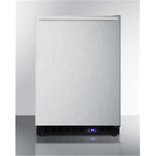Summit Appliance Summit Appliance SCFF53BXSSHHIM 24 in. Freestanding Upright Counter Depth Freezer; Black - SCFF53BXSSHHIM