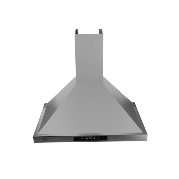 Anzzi 30-Inch Wall-mounted stainless steel-finished convertible range hood with aluminum filter - RH-AZ0576ESS