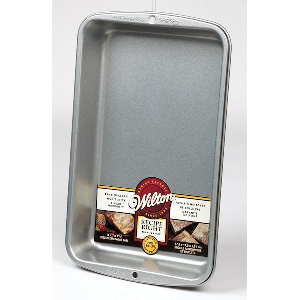 Wilton Biscuit and Brownie Pan 7-in W X 11-in L Silver Silver - 191003184