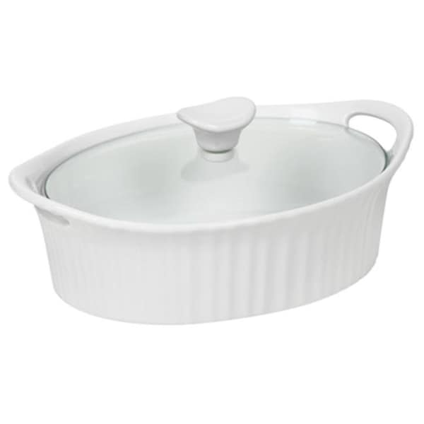 Corningware Corningware 1105929 1.5 QT French White III Oval Casserole Dish - Pack Of 2 - 174153
