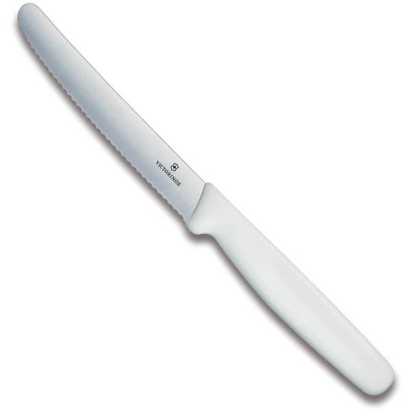 Swiss Army Brands Victorinox 42502 Kitchen White Steak - Serrated, 40.25In Round Blade - VIC-5.0837.S