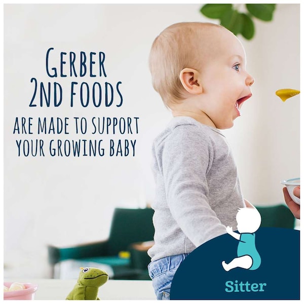 Alimentos para bebé Gerber 2do. Pera Gerber, Kosher 4 oz., PK16 - 00015000076566