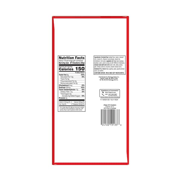 Galleta original Sunshine Cheez-It de 3 oz, bolsa de 36 piezas - 2410019132