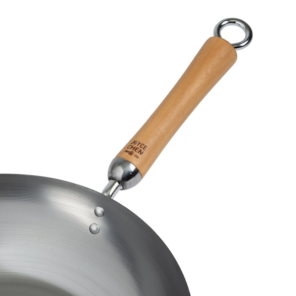 Joyce Chen Classic Series Carbon Steel Stir Fry Pan with Birch Handle, 12-In. - J21-9979