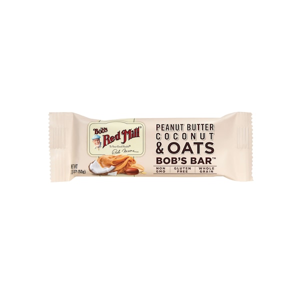 Barra de Mantequilla de Cacahuate, Coco y Avena de Bob's Red Mill Foods Naturales 1.76 oz. Barra, PK144 - 7035R1212