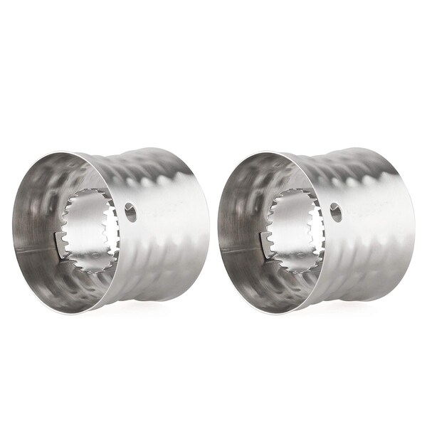 1947Kitchen Stainless Steel Quick Corn Cob Cutter And Peeling Ring, 2PK - TI-LEOCSP-2PK