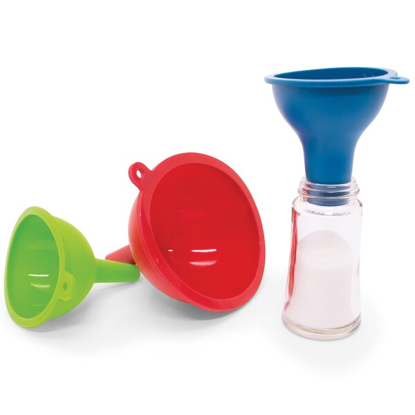 Gourmet By Starfrit 3-Piece Silicone Funnel Set - 093523-003-0000