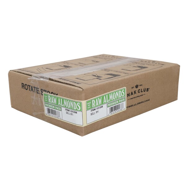 Club de bocadillos Snak Century Snacks Premium Pack Almendras Crudas 2.75 oz., Paq. de 6 - 1721238