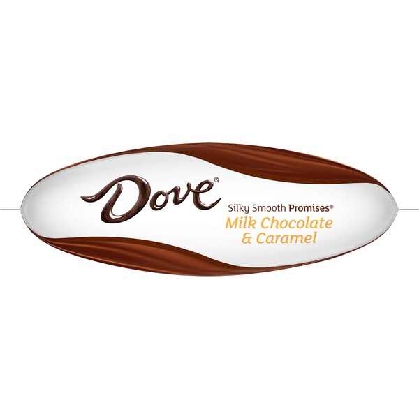 Chocolate Dove Promesas de Caramelo con chocolate con leche en bolsa de pie de 7.61 oz., paquete de 8 - 361573