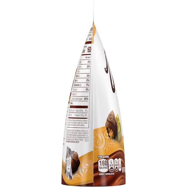 Chocolate Dove Promesas de Caramelo con chocolate con leche en bolsa de pie de 7.61 oz., paquete de 8 - 361573