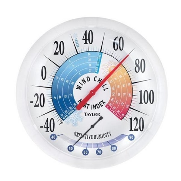 Taylor Taylor Precision 6751 13.25 in. Wind Chill-Heat Indoor & Outdoor Thermometer - 6204812