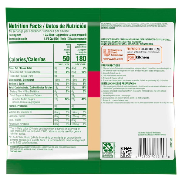 Knorr Knorr Mezcla para Flan Creme Caramel de 8 oz., paquete de 6 - 4800192005