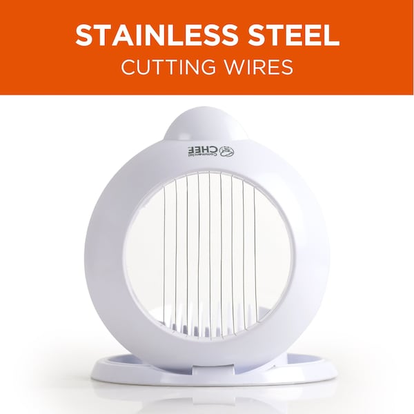 Commercial Chef Egg Slicer for Hard Boiled Eggs, Mushrooms, Strawberries, and Other Foods - CH1577