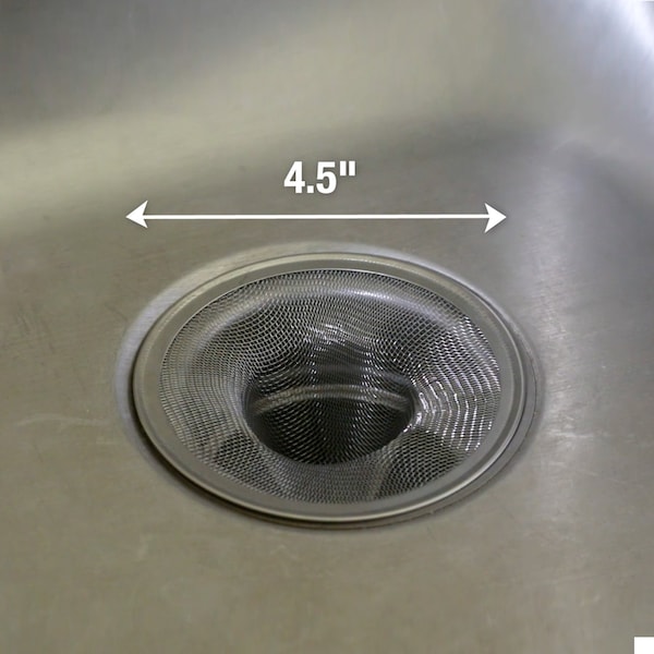 Danco Mesh Strainer, 412 in Dia, Stainless Steel, 412 in Mesh - 88822
