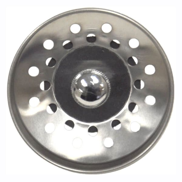 Danco Basket Strainer, 312 in Dia, PlasticStainless Steel, Chrome, For Universal Lavatory and Sinks - 81092