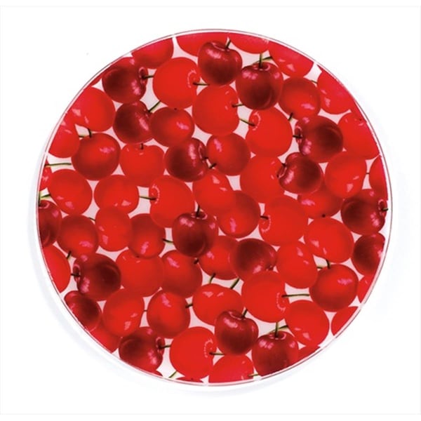 Andreas Organic Cherries Round Silicone Mat Jar Opener trivets 3PK - JO4