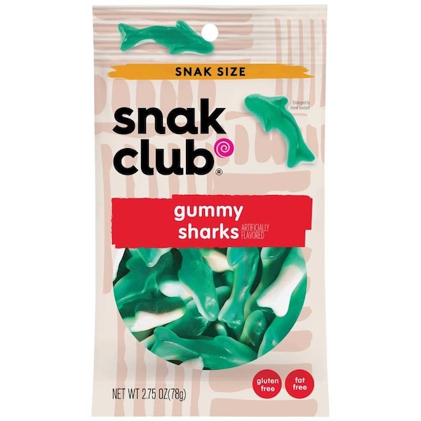Club de golosinas GOMA DE CARAMELO TIBURÓN 2.75 oz - 1785774