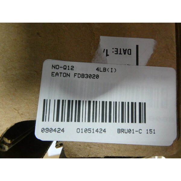 Eaton 3P 20A AMP 600V-AC MOLDED CASE CIRCUIT BREAKER - FDB3020