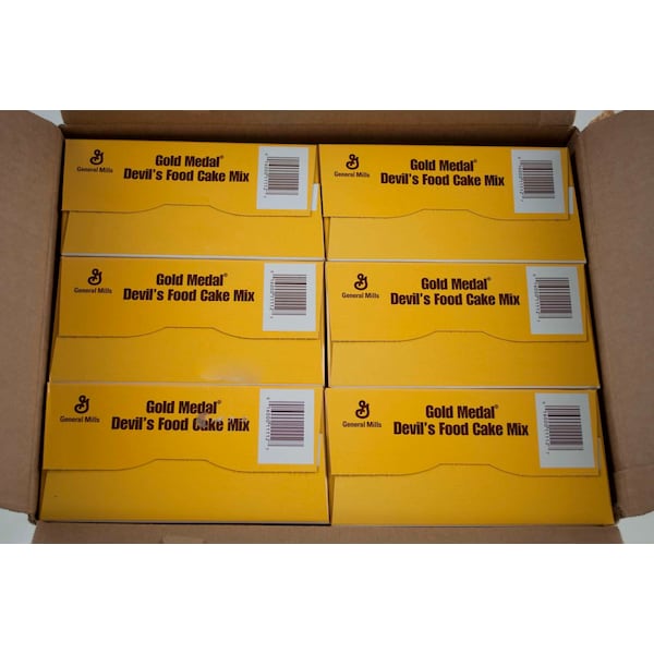 Mezcla para Pastel Devil's Food de Gold Medal Baking Mixes de 5 libras, paquete de 6 - 16000-11112