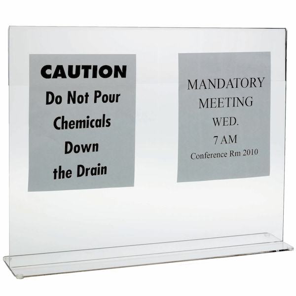 Bowman Dispensers Physical Barrier - Sign Holder - Medium - PB005-0811
