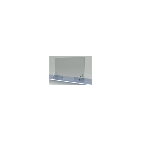 Professional Plastics Acrylic Countertop Sneeze Guard With Legs, 0.220 Thick 24 Wide X 36 T - FABSNEEZEGUARD-24X36-4HX16W