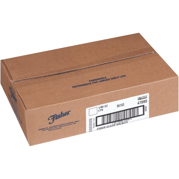 Mitades y trozos de nuez Fisher Fisher glaseados 5lbs - 96153