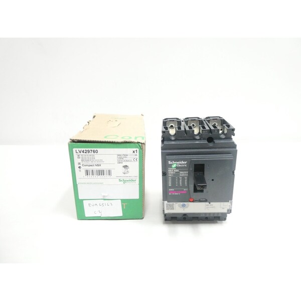 Schneider Electric Molded Case Circuit Breaker, 100A, 3 Pole, 690V AC, 85kA at 240V AC - LV429760