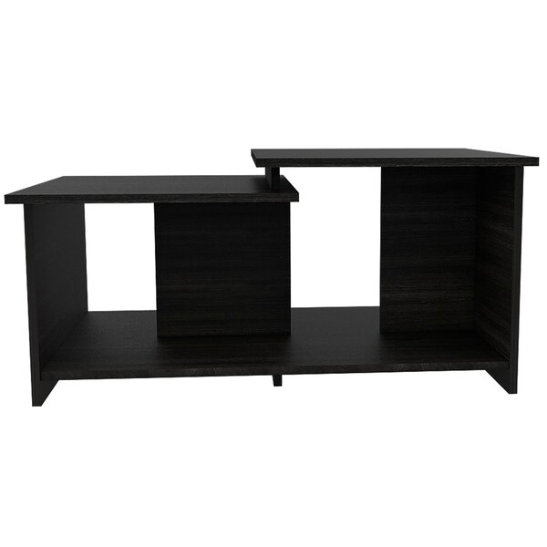 Tuhome Quincy 2 Piece Living Room Set, Bar Cart, Coffee Table, Espresso - CLIV30