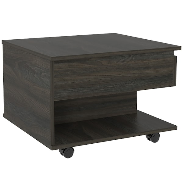 Tuhome Riverside 2 Piece Living Room Set, Bar Cart, Coffee Table, Espresso - CLIV36