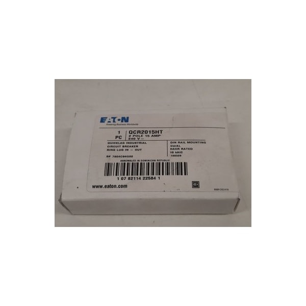 Eaton QCR BRK 2P 15A 240VAC W/ RING LUG TERM. - QCR2015HT