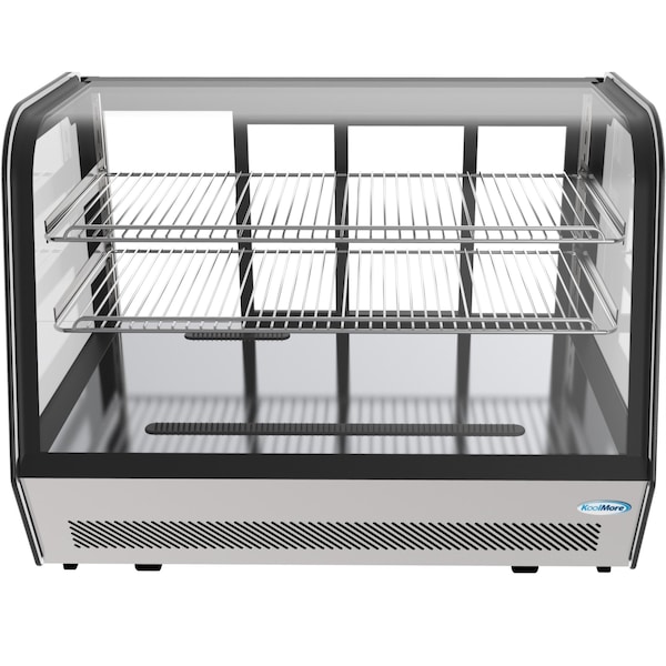 Koolmore 35" NSF Commercial Countertop Refrigerator Display Case Merchandiser with LED Lighting - CDC-5C-BK