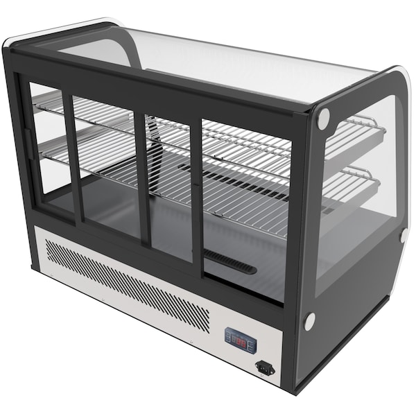 Koolmore 35" NSF Commercial Countertop Refrigerator Display Case Merchandiser with LED Lighting - CDC-5C-BK