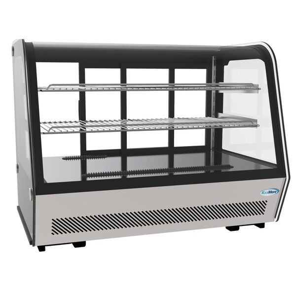 Koolmore 35" NSF Commercial Countertop Refrigerator Display Case Merchandiser with LED Lighting - CDC-5C-BK